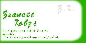 zsanett kobzi business card